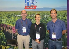 Anthony Stetson, Ethan Williams and Kirk Chance with Pretty Lady Vineyards.